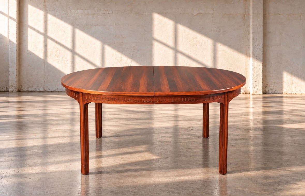 Mesa de jantar oval Nils Jonsson em Pau Santo